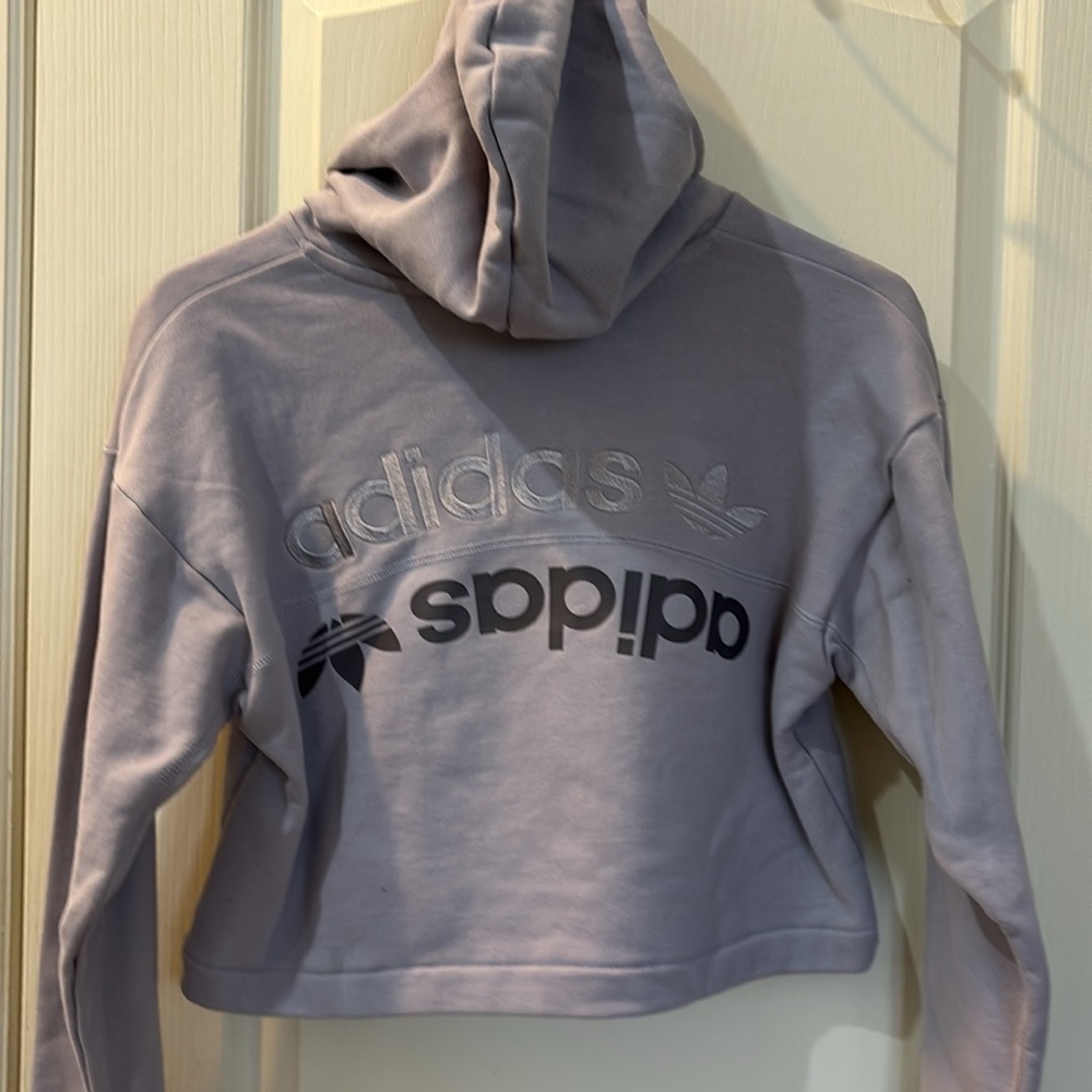 Adidas woman’s xs cropped hoodie - Picture 3 of 4